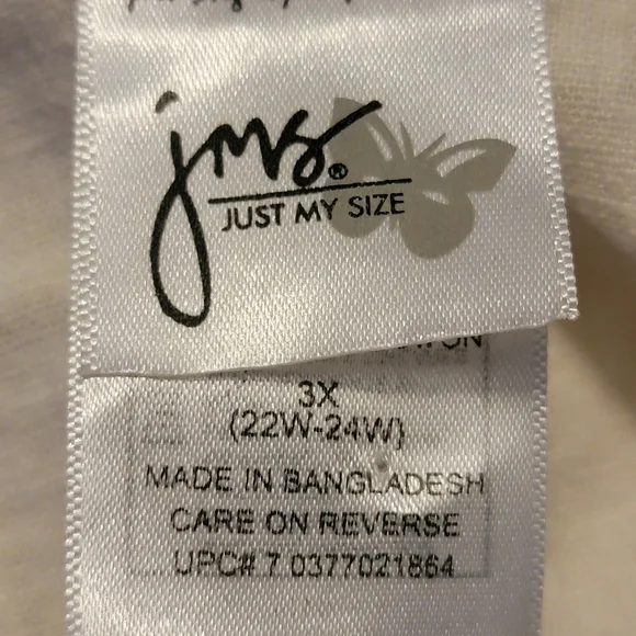 Just My Size Women's Button-Down Shirt in Whipped Latte - Picture 4 of 7